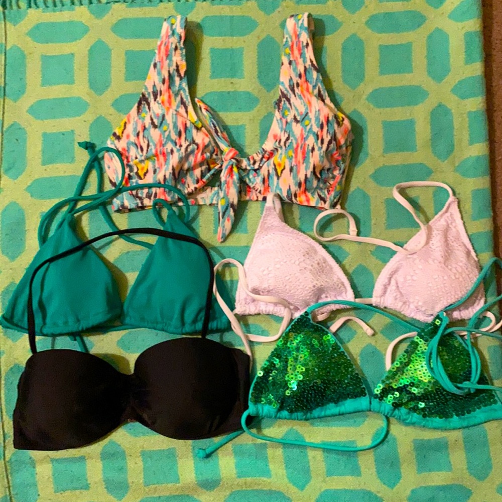 Bundle of bikini tops! Size S.
